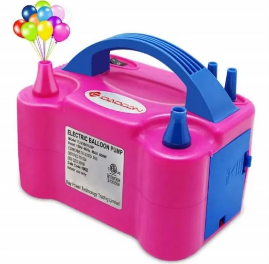 Inflador De Globos Electrico 600 Watts Doble Boquilla